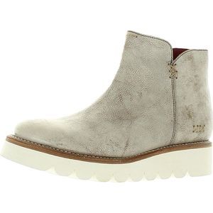 Bed Stu Womens Lydyi White Leather Lug Sole Ankle Booties Shoes NWT